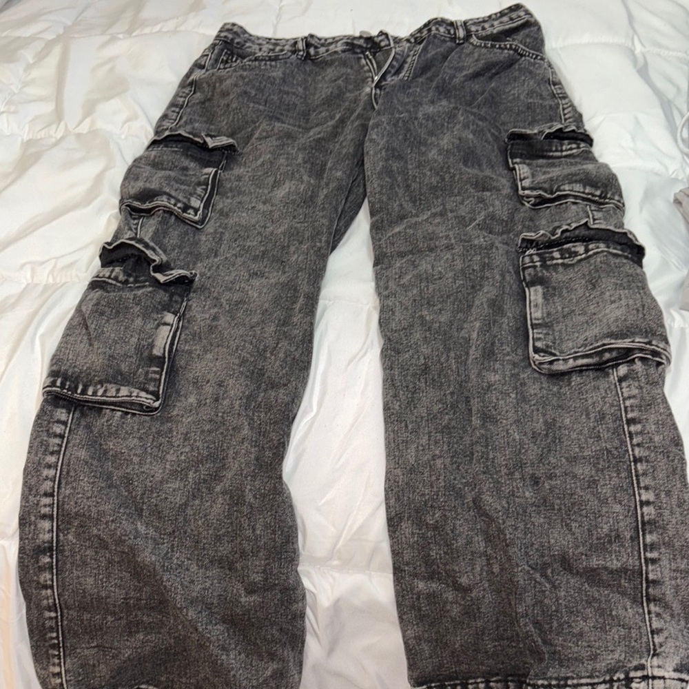 WoMen's Black Cargo Pants